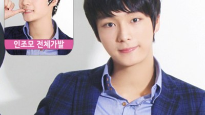햇살 가득한 날, 찰랑이는 남자 흰색 패션 가발 ✨